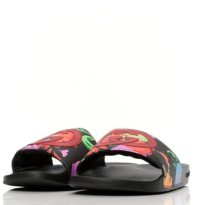 Gucci X KEN SCOTT Rubber Infinity Jenni Interlocking G Womens Pool Slide Sandals 35 Black Pink 3 of 10