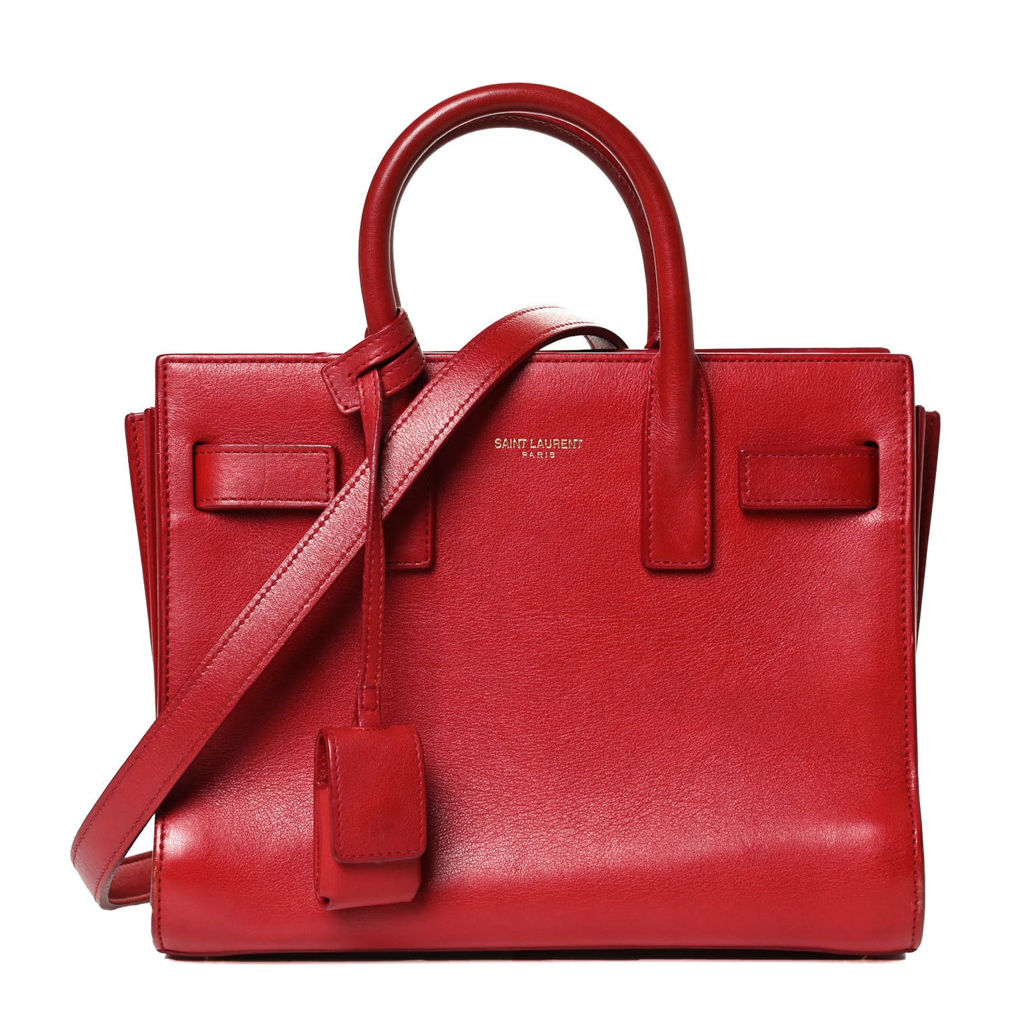 Calfskin Nano Sac De Jour Lipstick Red
