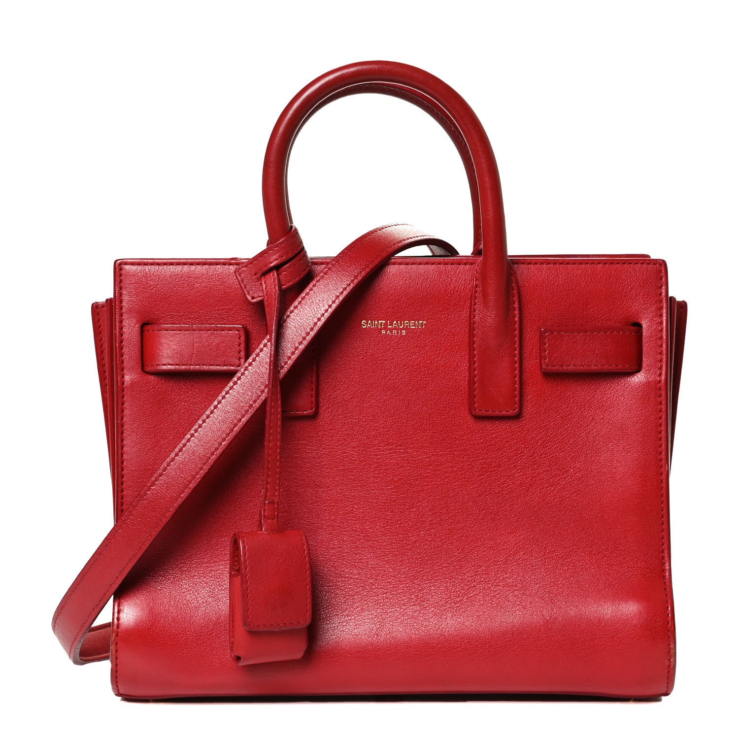 Saint Laurent Calfskin Nano Sac De Jour Lipstick Red 1 of 11