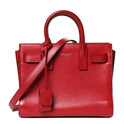 Saint Laurent Calfskin Nano Sac De Jour Lipstick Red 1 of 11