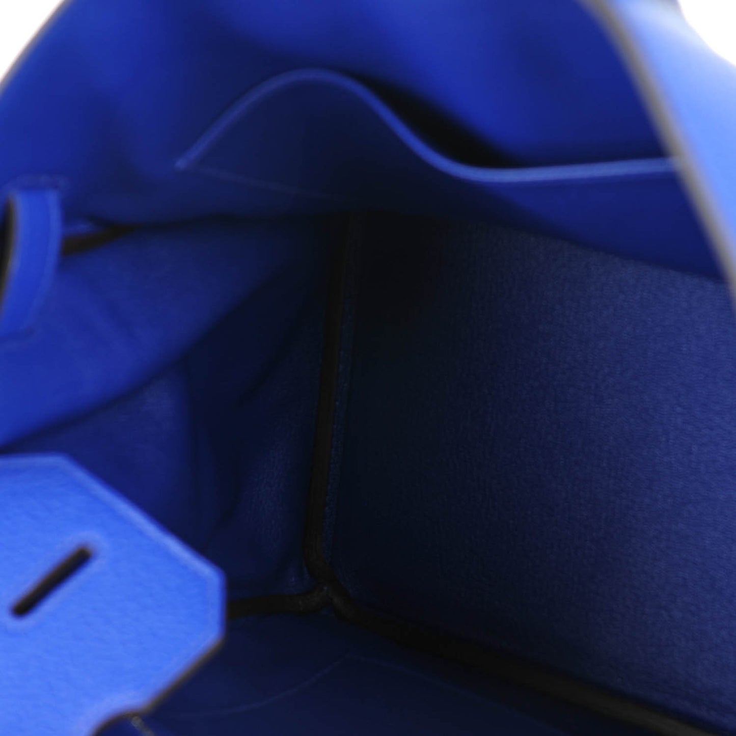 Taurillon Clemence Birkin 35 Bleu Electrique