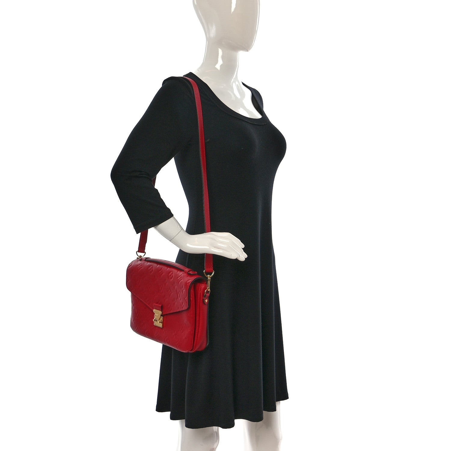 Louis Vuitton Empreinte Pochette Metis Scarlet 2 of 8