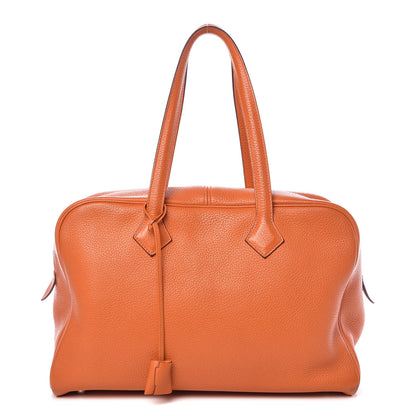 Hermes Taurillon Clemence Victoria II 35 Orange 1 of 12
