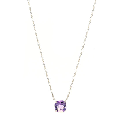 Tiffany Sterling Silver Amethyst Sparklers Pendant Necklace 1 of 5