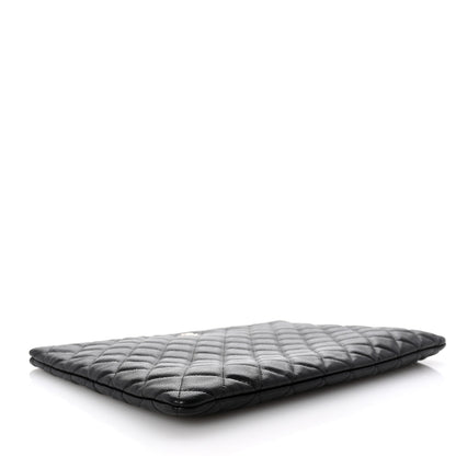 Chanel Caviar Quilted Large Cosmetic Case Black 4 of 7
