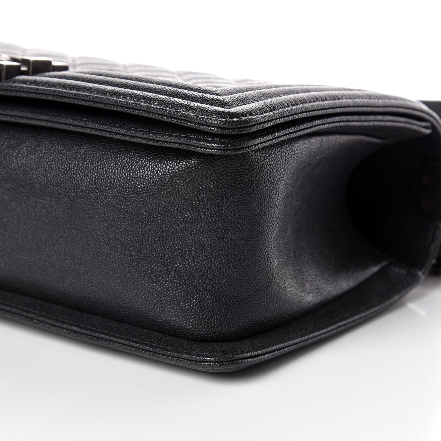 Chanel Caviar Quilted Medium Boy Flap Charcoal 6 of 9