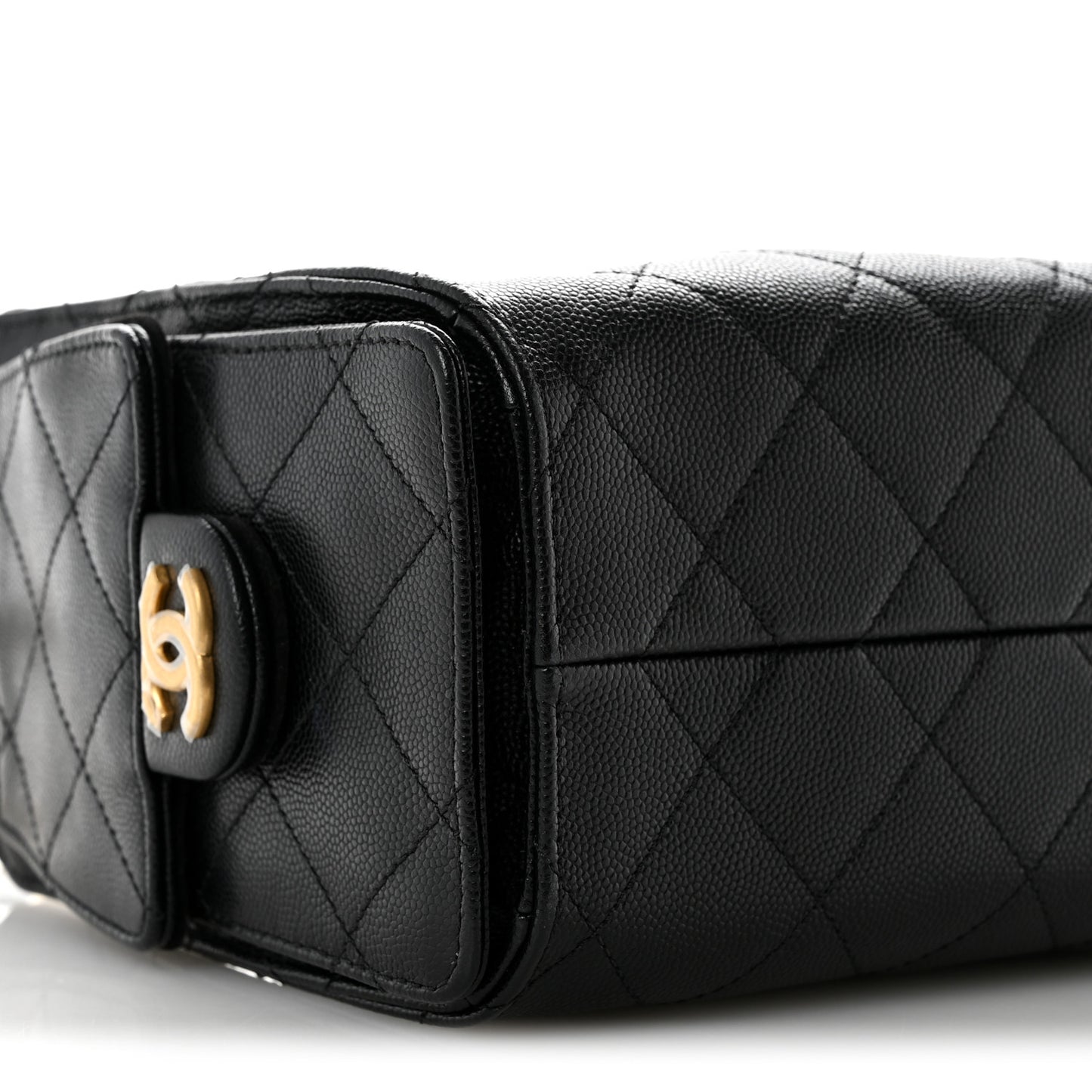 Caviar Quilted Mini Chanel 25 Handbag Black