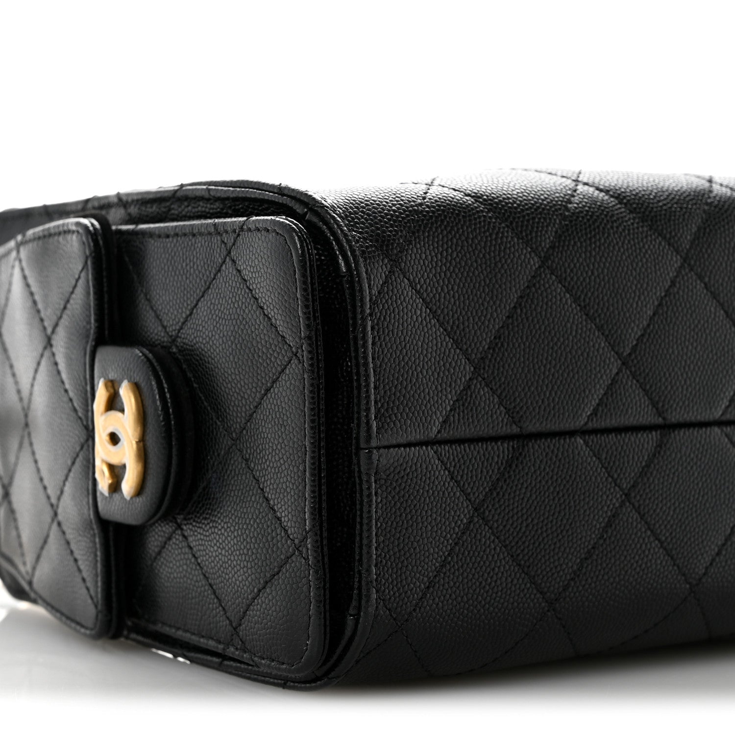 Chanel Caviar Quilted Mini Chanel 25 Handbag Black 9 of 12