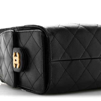 Chanel Caviar Quilted Mini Chanel 25 Handbag Black 9 of 12