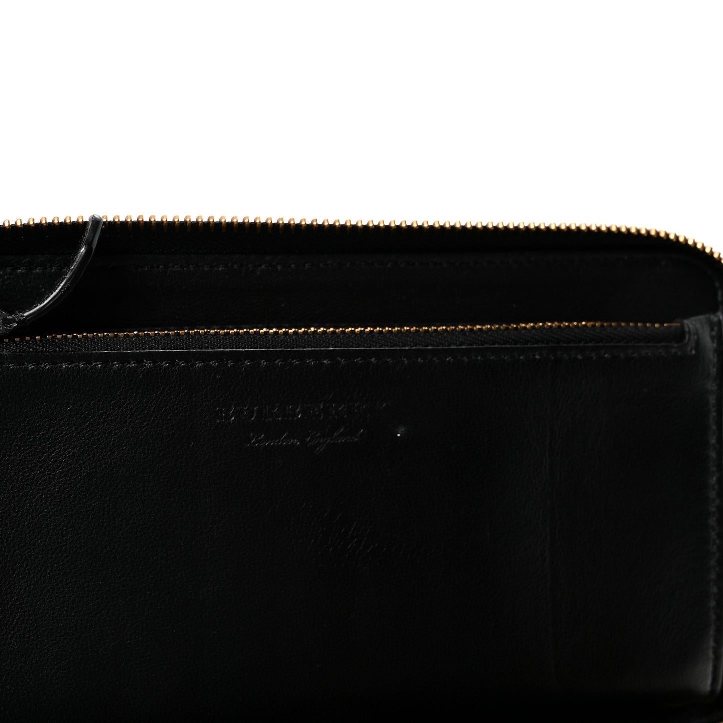Calfskin Studded Snowflake Zip Around Wallet Black