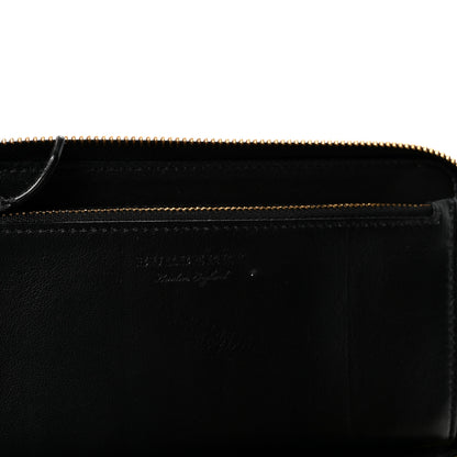 Burberry Calfskin Studded Snowflake Zip Around Wallet Black 6 of 7