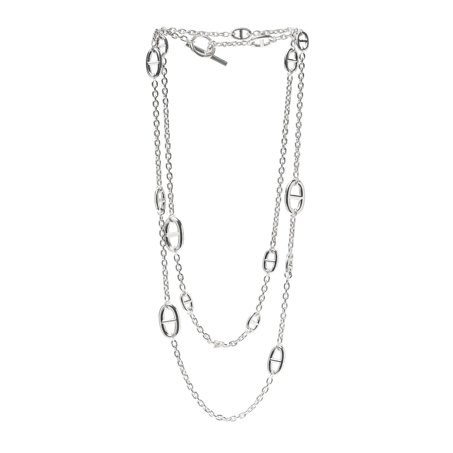 Hermes Sterling Silver Farandole Necklace 120 3 of 5