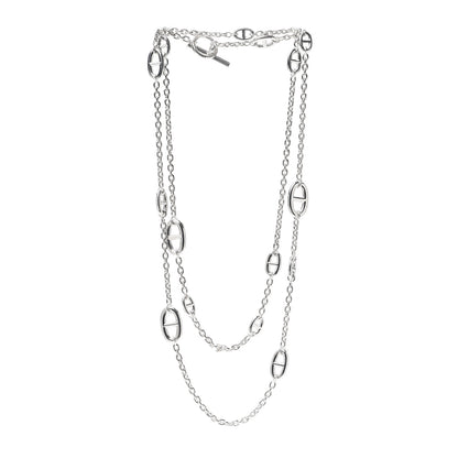 Hermes Sterling Silver Farandole Necklace 120 3 of 5
