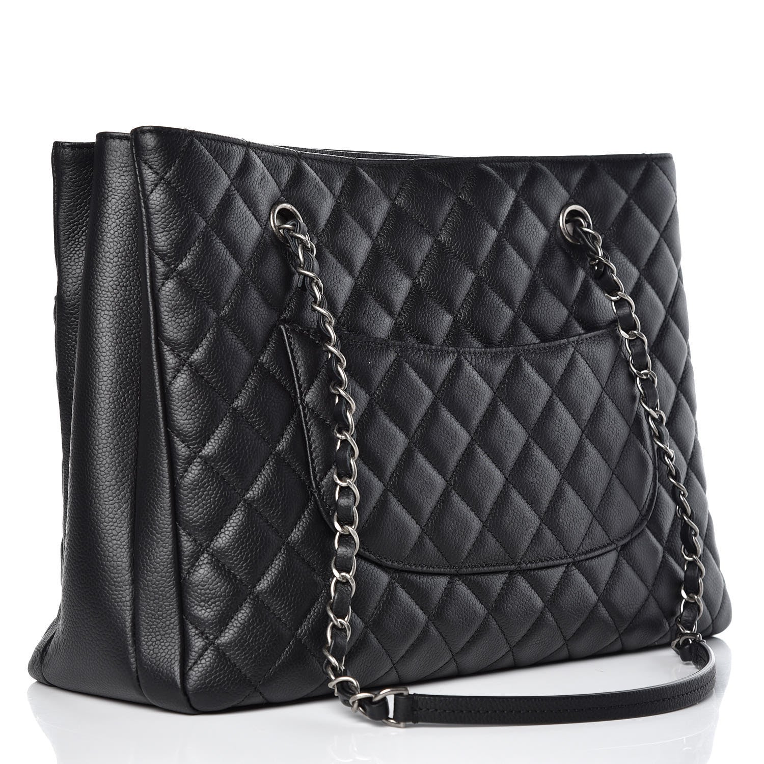 Chanel Caviar Quilted Urban Companion Shopping Tote Black 3 of 10