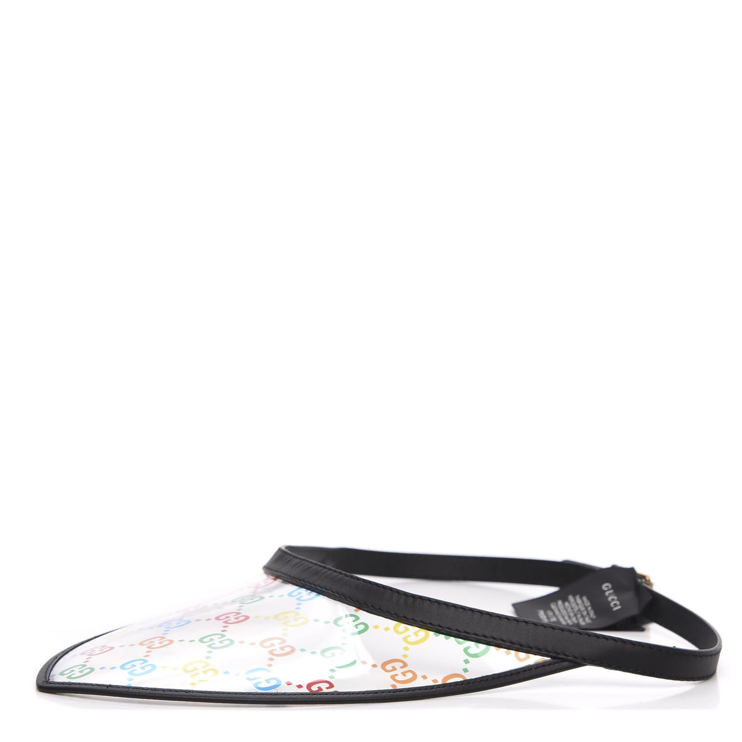 Calfskin Vinyl GG Visor M Black Multicolor