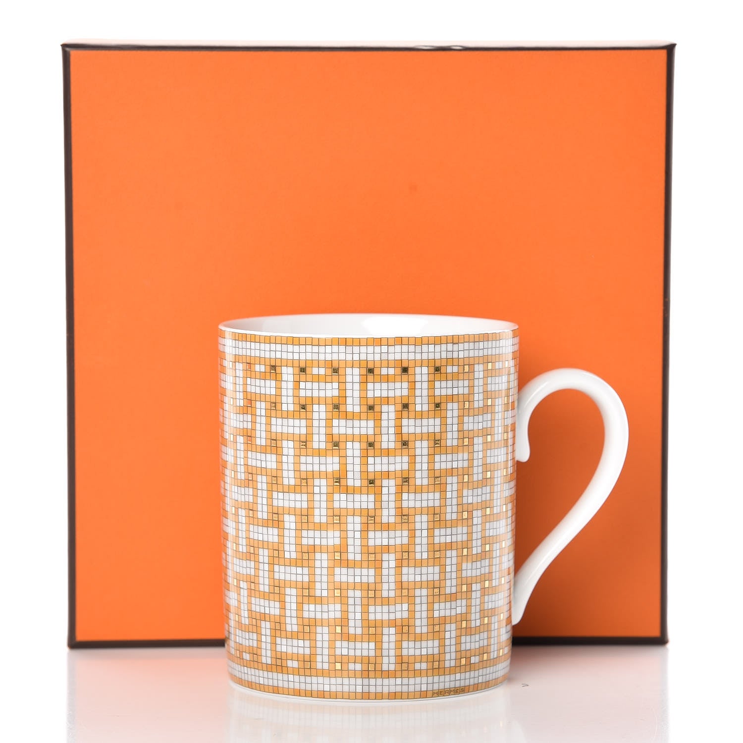 Hermes Porcelain Mosaique au 24 Mug Gold 6 of 6