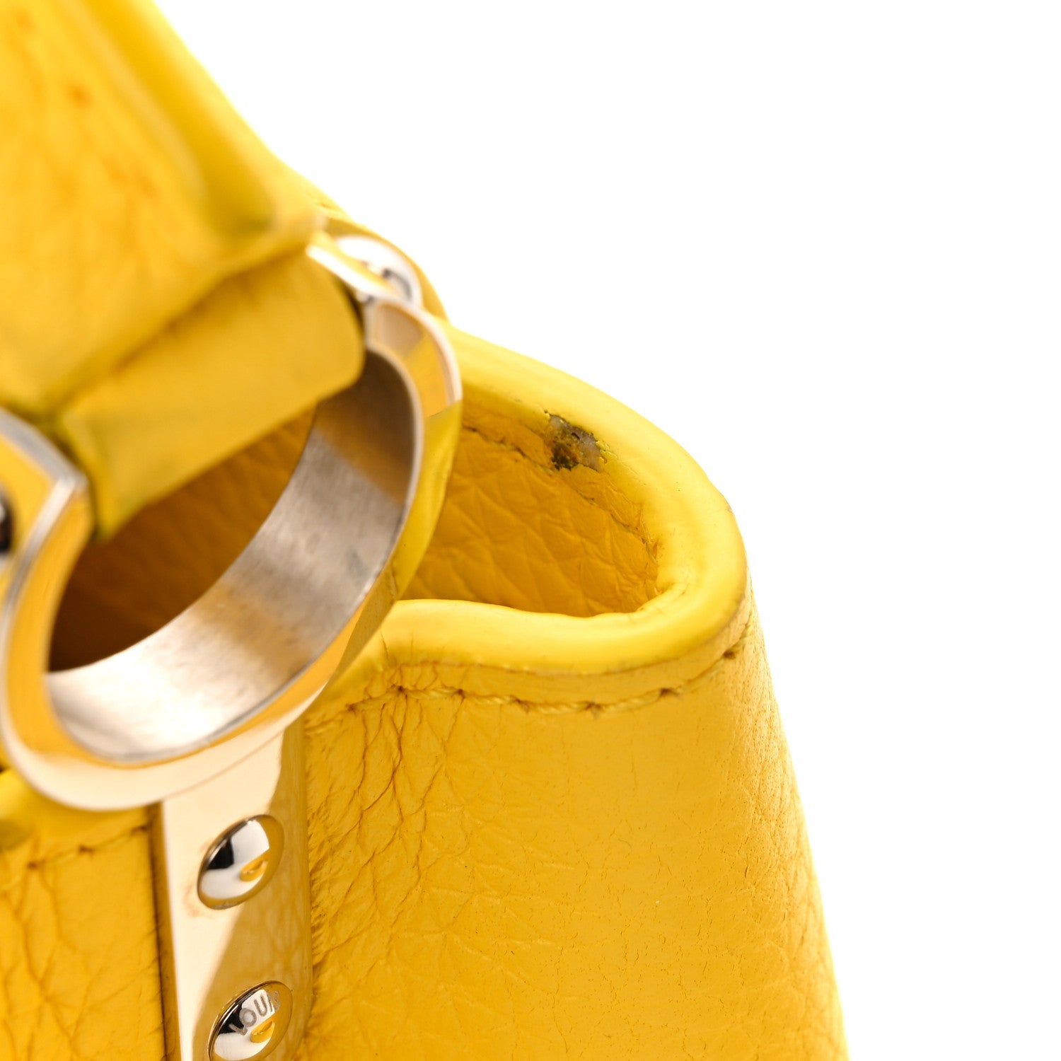 Louis Vuitton Taurillon Mini Capucines Yellow 11 of 15