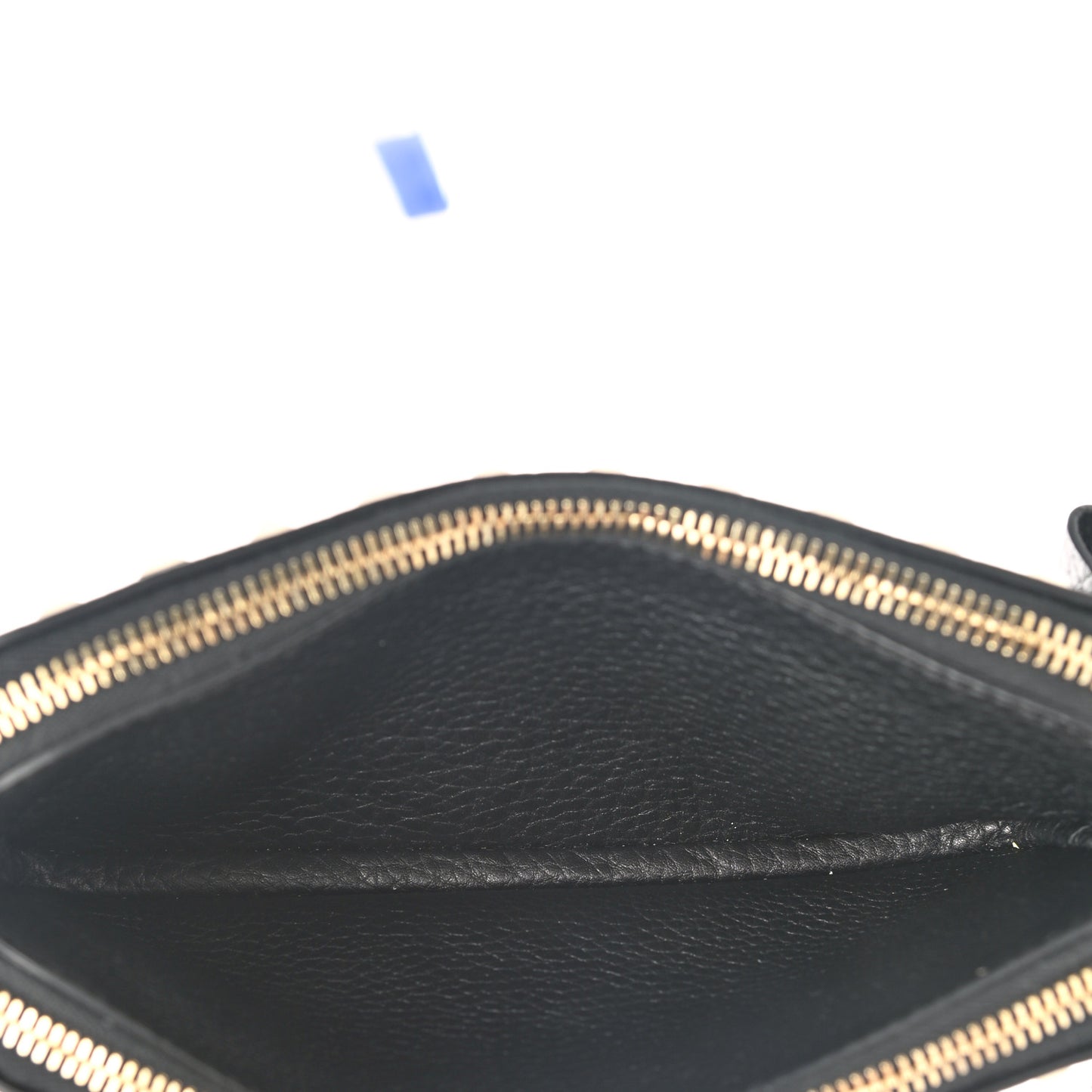 Pebbled Calfskin Rockstud Chain Pouch Shoulder Bag Black