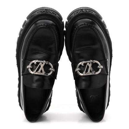 Louis Vuitton Calfskin Baroque Mens LV Loafers 8 Black 2 of 14