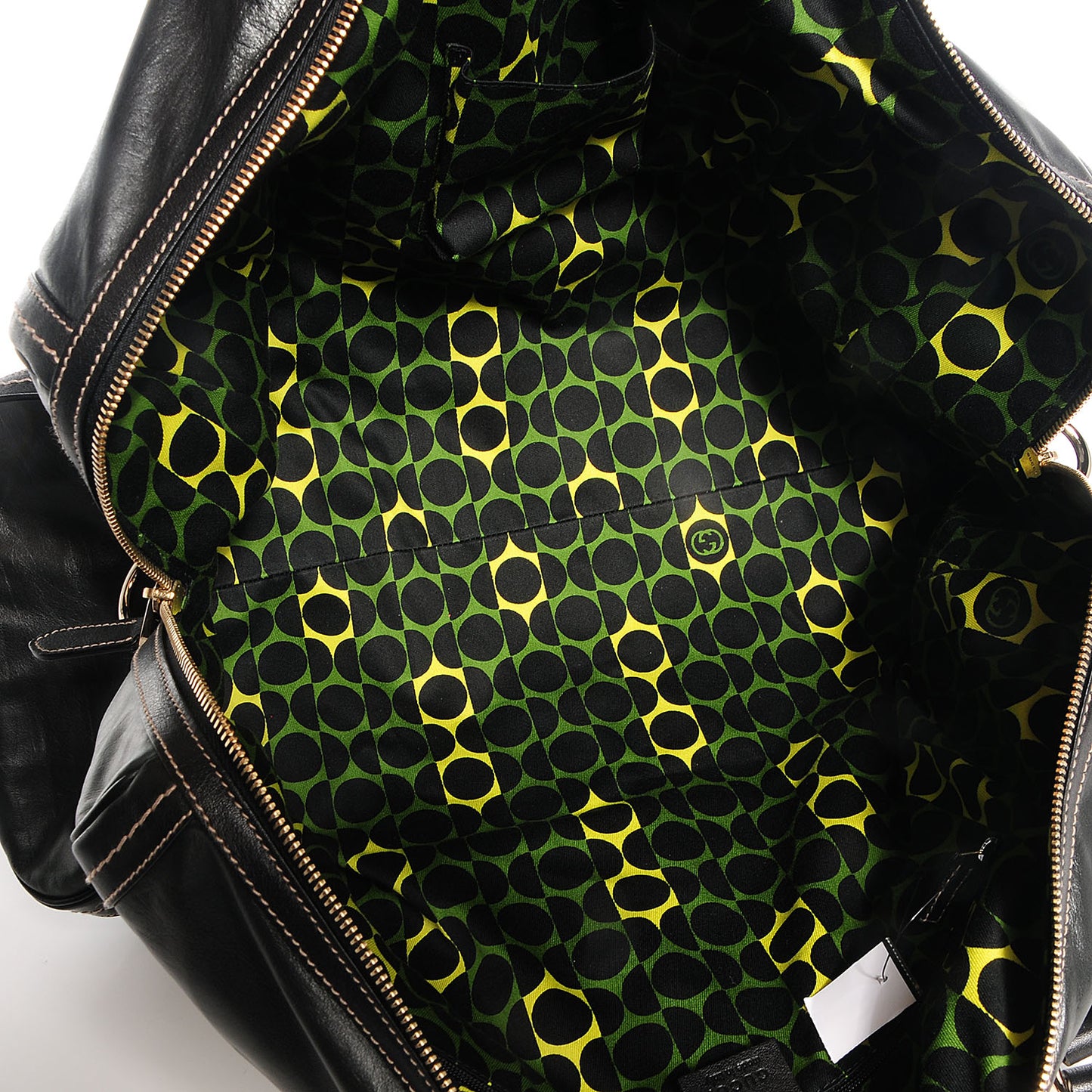 Nappa Leather Duchessa Large Boston Bag Black