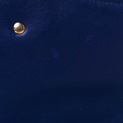 Gucci Velvet Matelasse Modern Embroidered Medium GG Marmont Shoulder Bag Cobalt 9 of 9