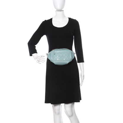Chanel Caviar Quilted Filigree Waist Bag Light Blue 2 of 10