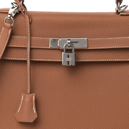 Hermes Togo Kelly Retourne 35 Gold 8 of 17