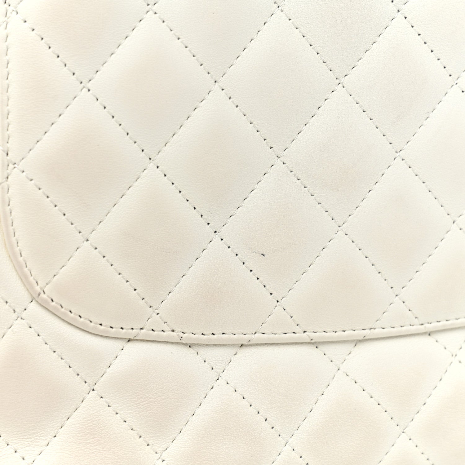 Chanel Calfskin Quilted Medium Cambon Tote White Black 17 of 20