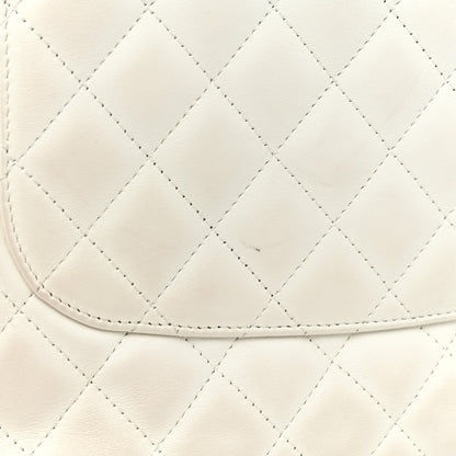 Chanel Calfskin Quilted Medium Cambon Tote White Black 17 of 20