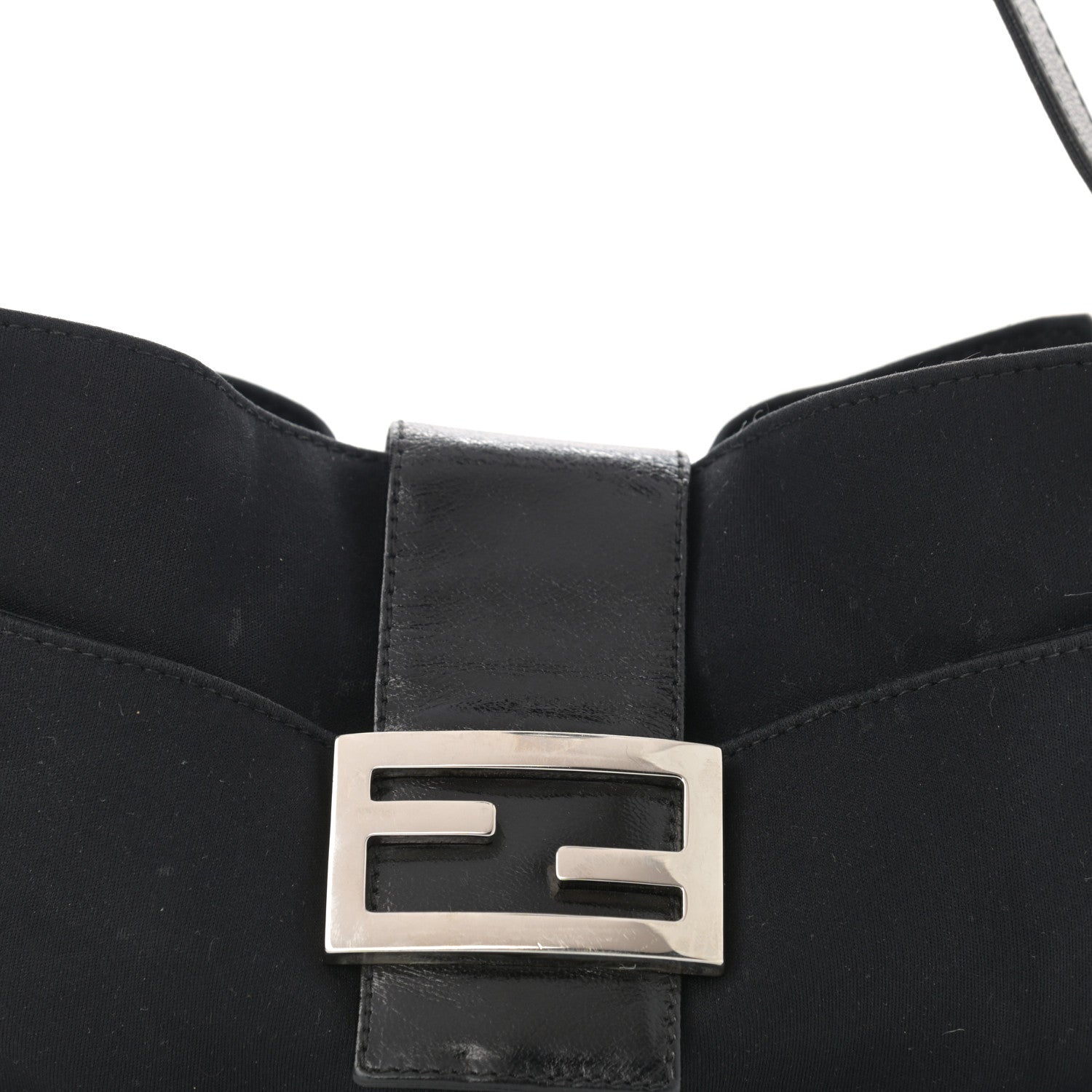 Fendi Nylon Baguette Bag Black 12 of 12