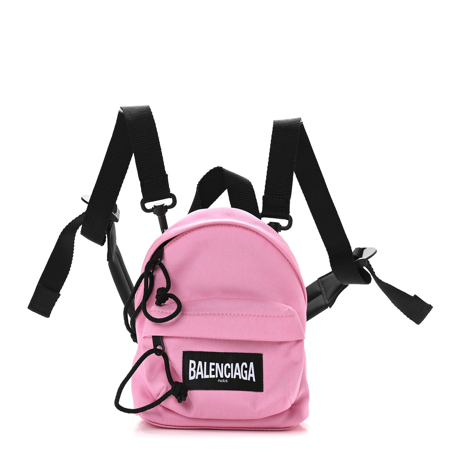 Balenciaga Recycled Casual Nylon Mini Oversized Backpack Pink 1 of 8