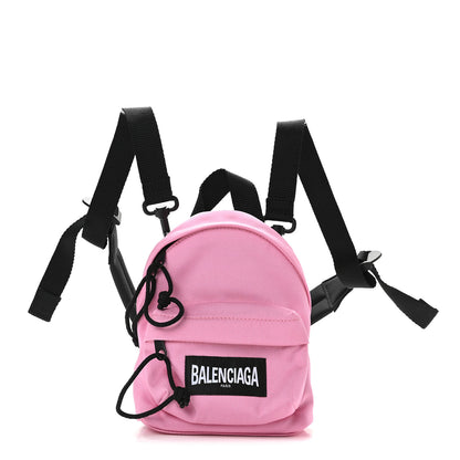 Balenciaga Recycled Casual Nylon Mini Oversized Backpack Pink 1 of 8