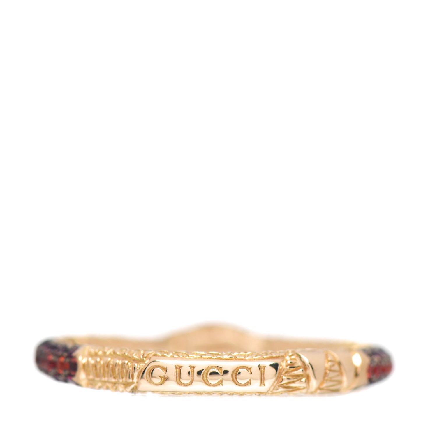 18K Yellow Gold Black Diamond Topaz Sapphire Ouroboros Snake Ring 54 6.75