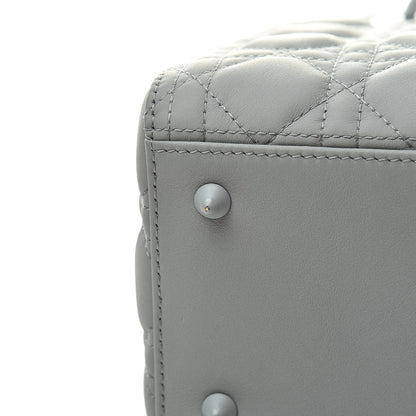 Christian Dior Ultra Matte Calfskin Cannage Medium Lady Dior Grey Stone 14 of 14