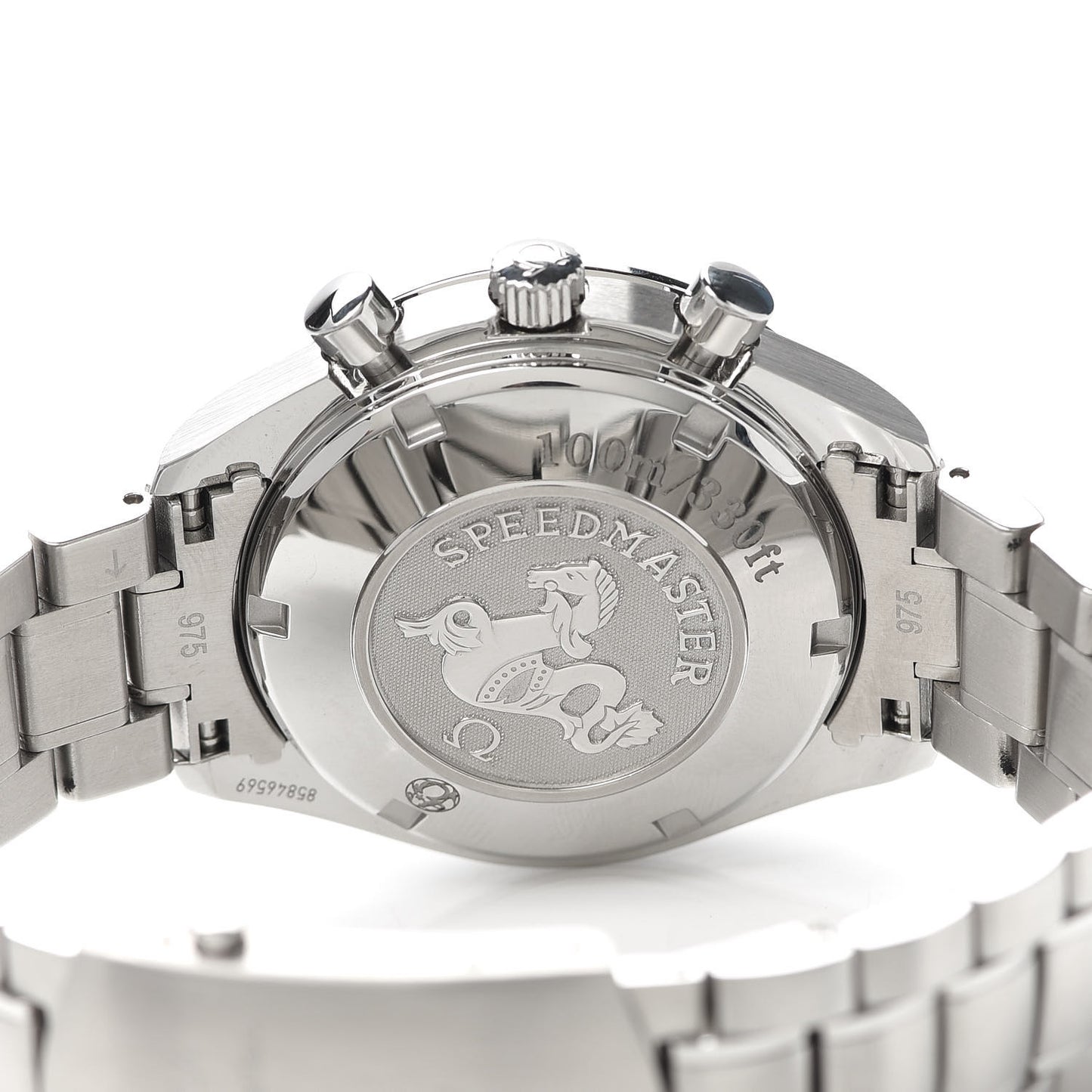 Stainless Steel 40mm Speedmaster Date Chronograph Automatic Watch Grey 323.30.40.40.06.001