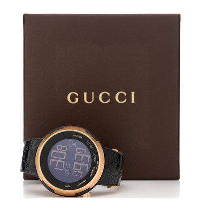 Gucci Stainless Steel Rubber 45mm Digital I-Gucci Latin Grammy Watch Black 5 of 5
