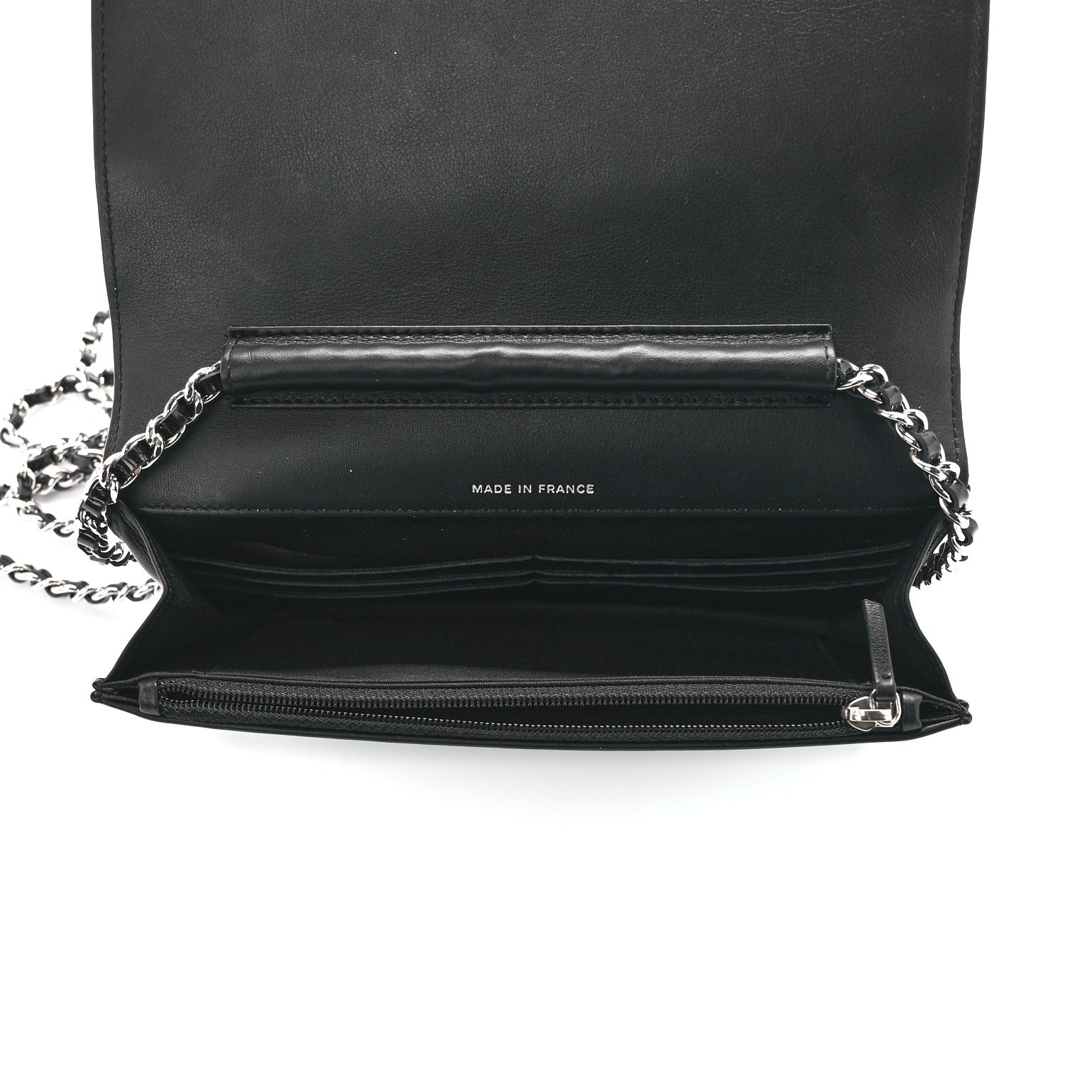 Chanel Patent Strass Wallet On Chain WOC Black 7 of 12