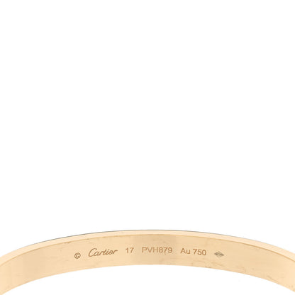 Cartier 18K Yellow Gold LOVE Bracelet 17 4 of 6