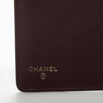 Chanel Caviar Quilted Boy Yen Wallet Dark Purple 6 of 8