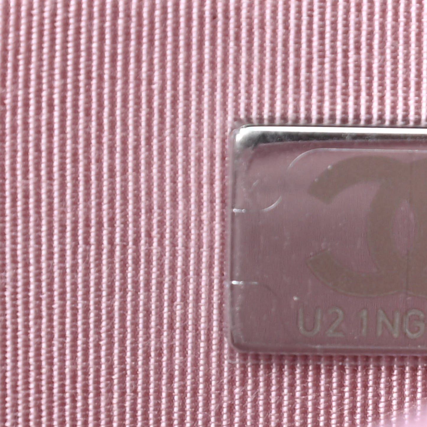 Iridescent Calfskin Quilted Wallet On Chain WOC Pink