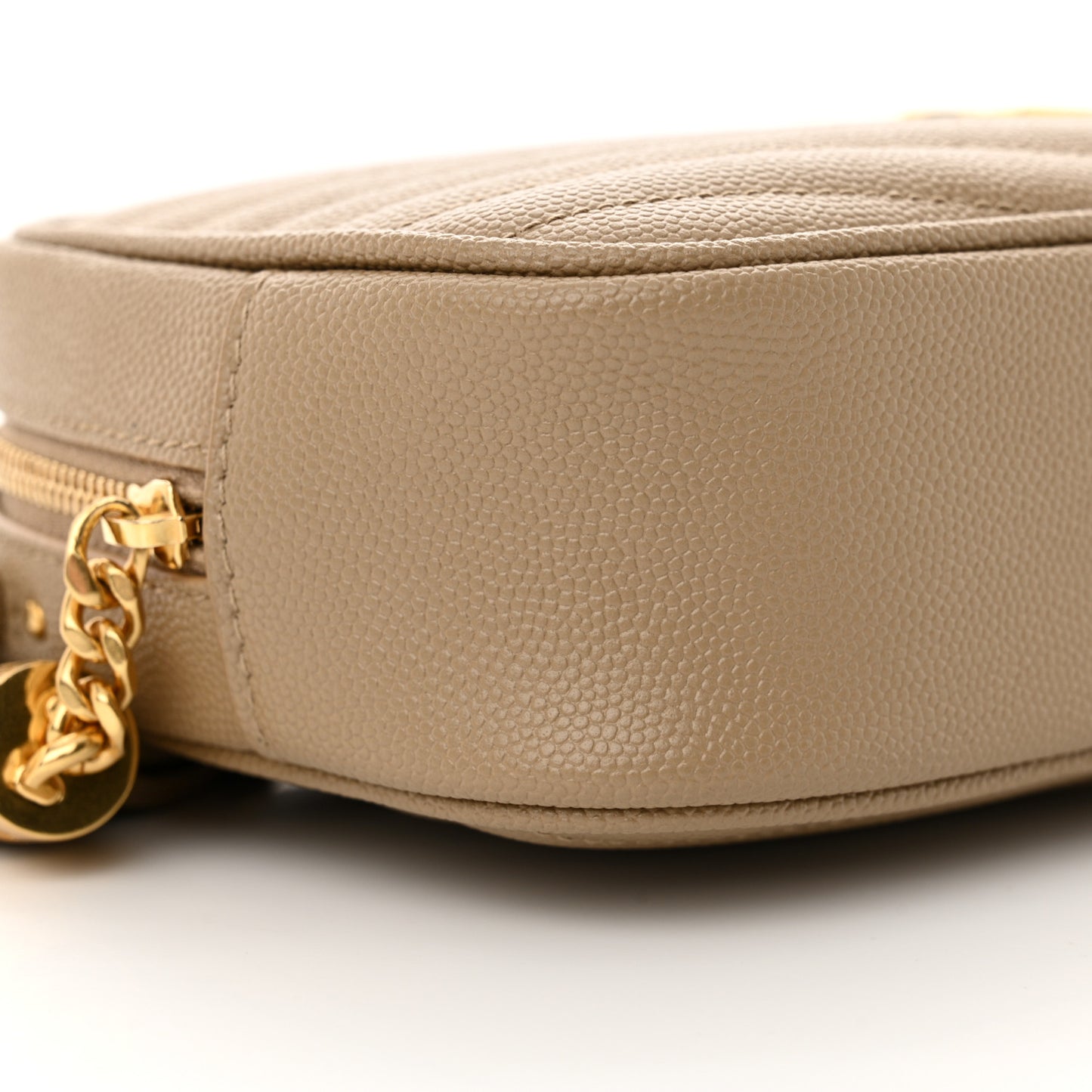 Grain De Poudre Matelasse Monogram Mini Lou Camera Bag Dark Beige
