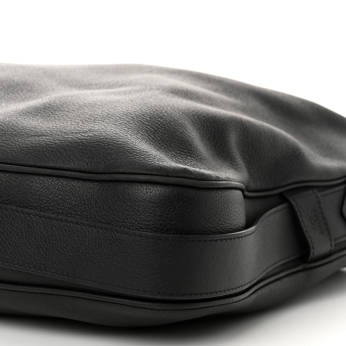 Supple Calfskin Weekend Romy Shoulder Bag Black