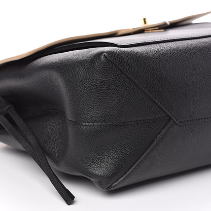 Louis Vuitton Calfskin Lockme MM Vanille Black 7 of 16