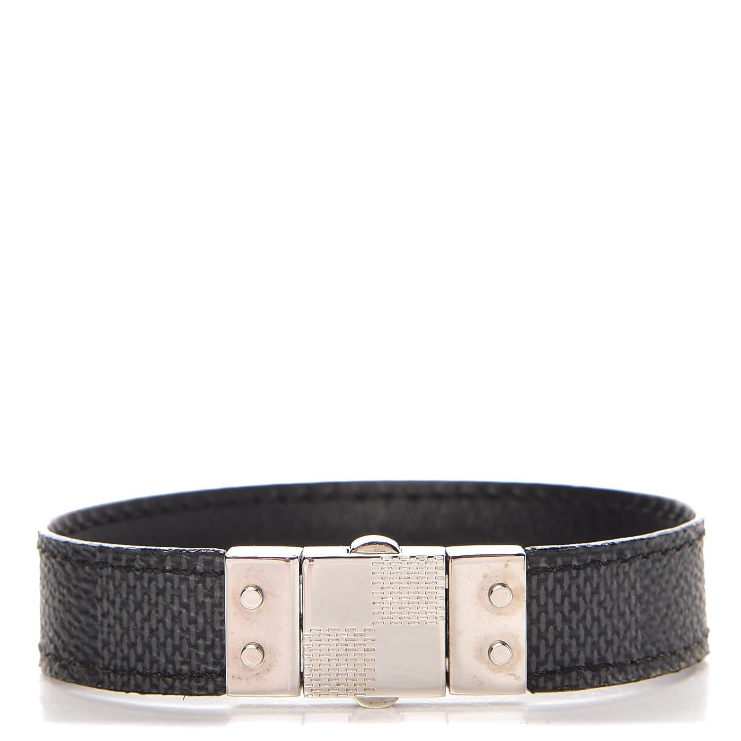 Louis Vuitton Damier Graphite Check It Reversible Bracelet 21 1 of 3