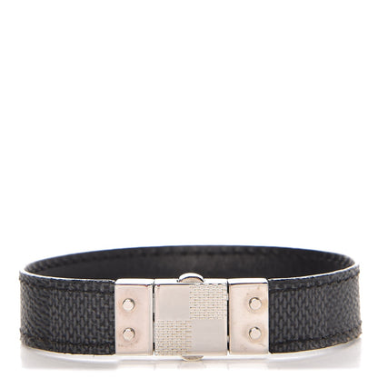 Louis Vuitton Damier Graphite Check It Reversible Bracelet 21 1 of 3