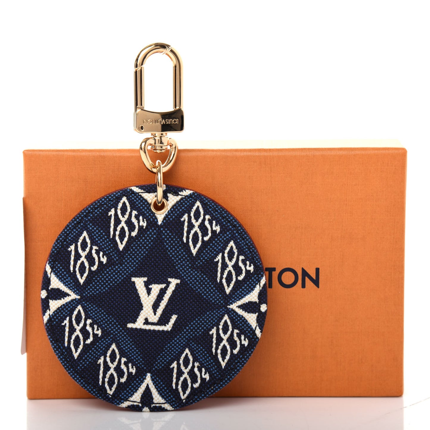 Jacquard Since 1854 Bag Charm Key Holder Blue