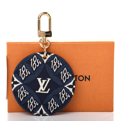 Louis Vuitton Jacquard Since 1854 Bag Charm Key Holder Blue 5 of 5
