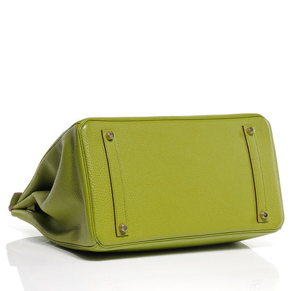 Hermes Togo Birkin 35 Vert Anis 4 of 10