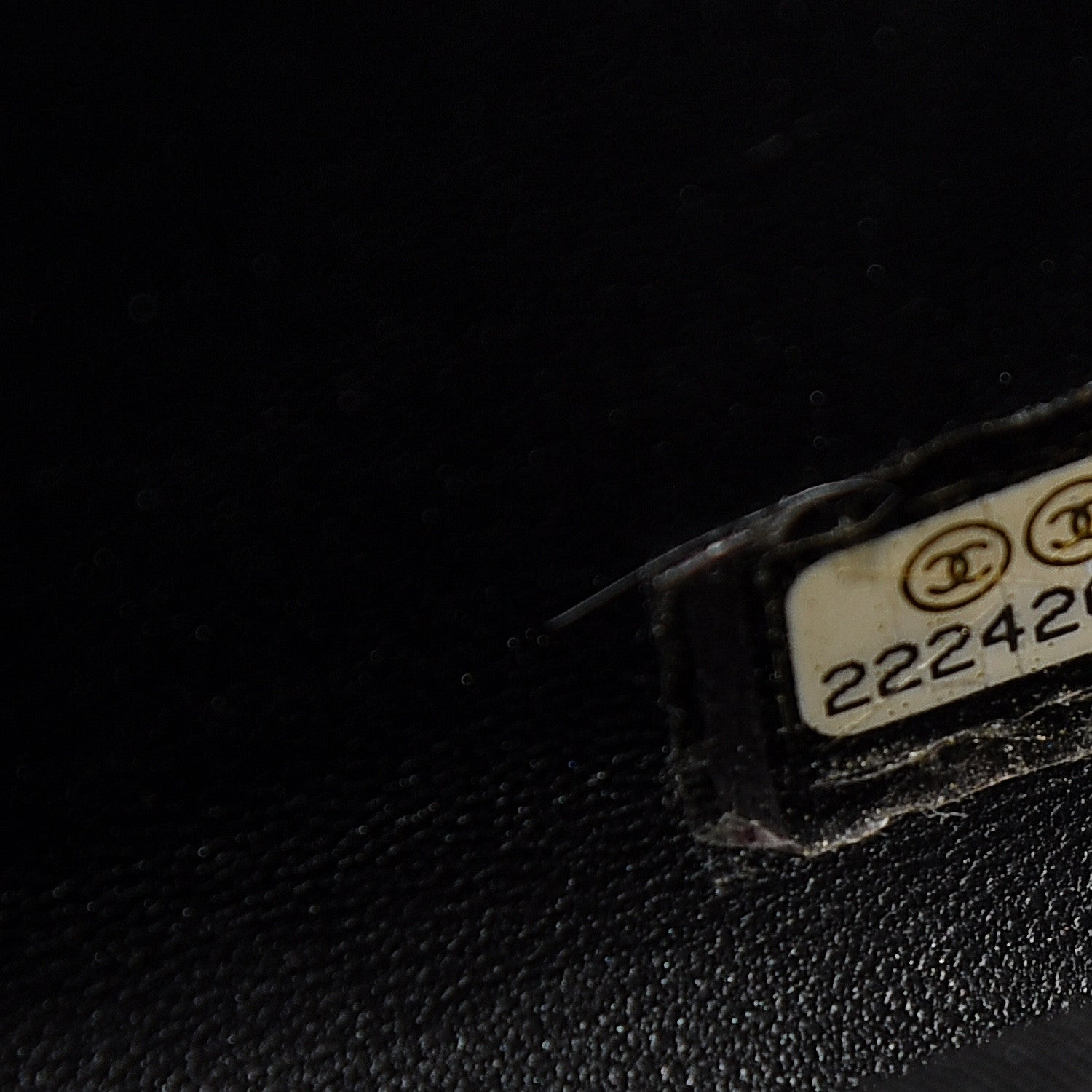 Chanel Glazed Calfskin Quilted Small Boy Zip Around Wallet Black 5 of 9