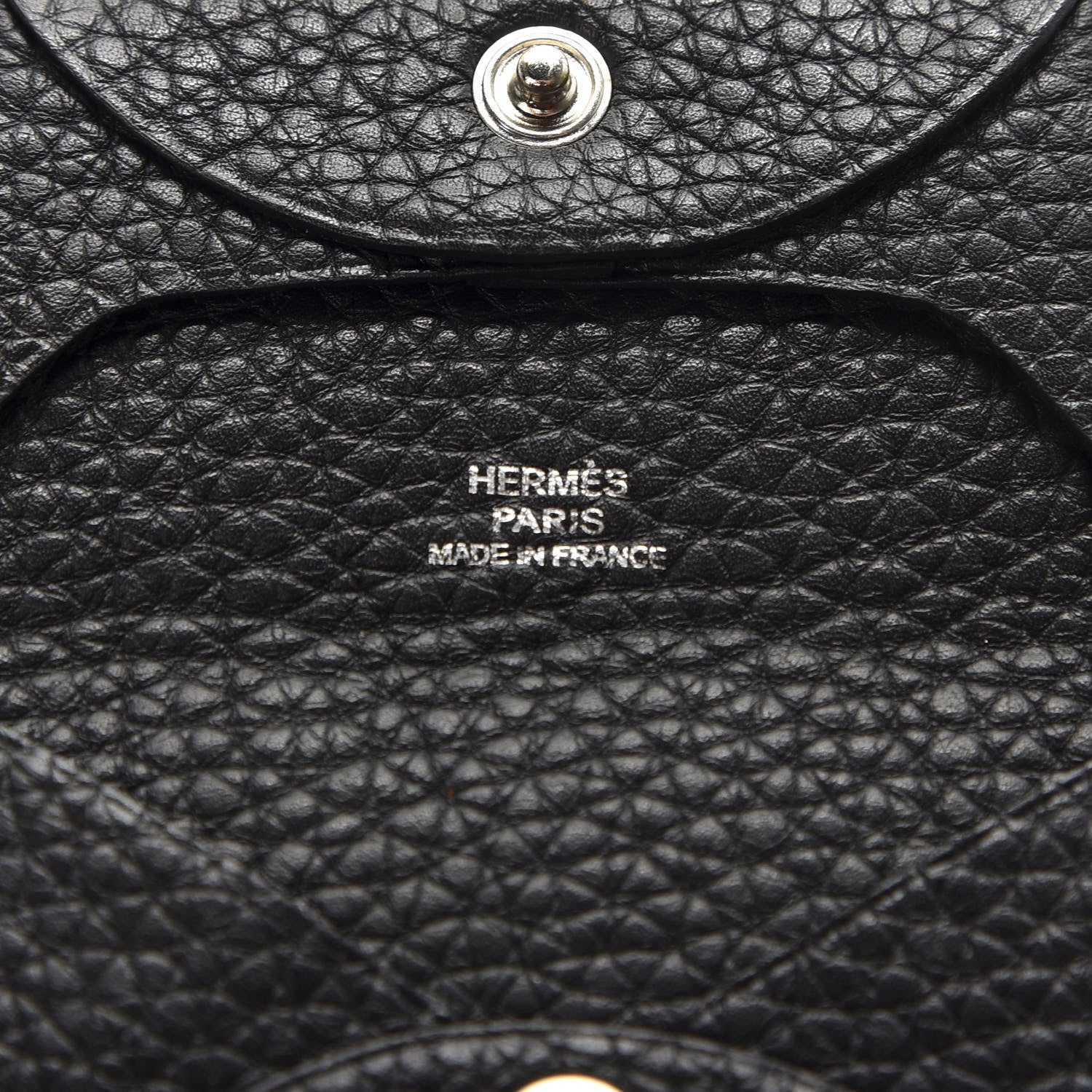 Hermes Togo Bastia Coin Purse Black 6 of 7